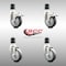 Service Caster 4 Inch 316SS Thermoplastic Rubber Swivel 1-7/8 Inch Stem Caster Lock Brake, 2PK SCC-SS316TTLEX20S414-TPRB-2-S-2-178 - alternate 4